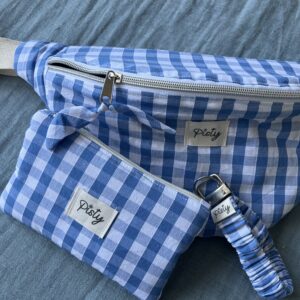 Ensemble vichy bleu