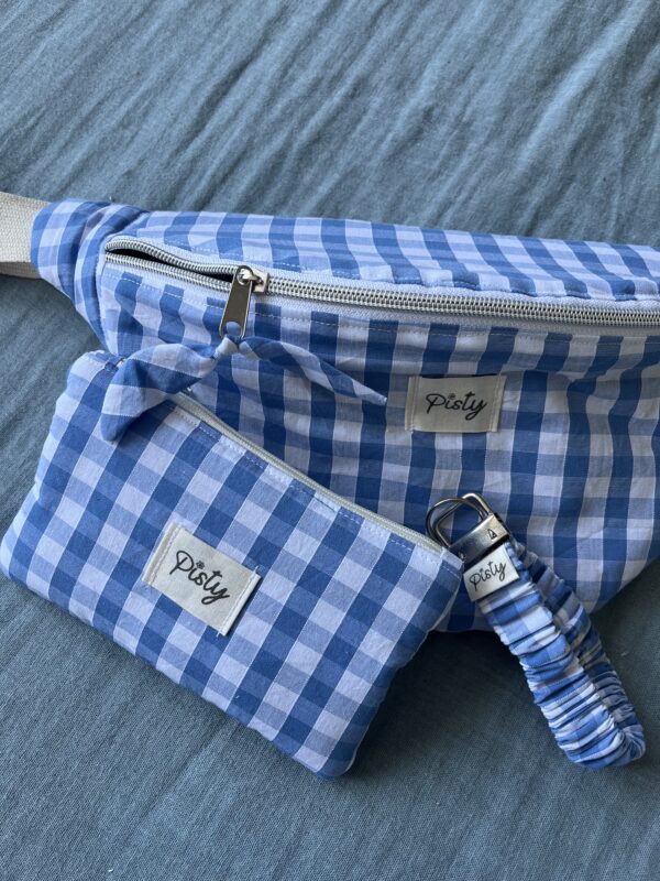 Ensemble vichy bleu