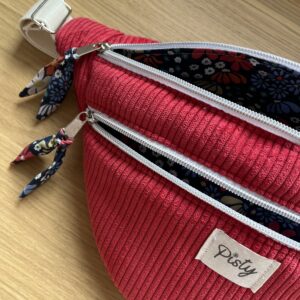 Sac banane double zip personnalisé